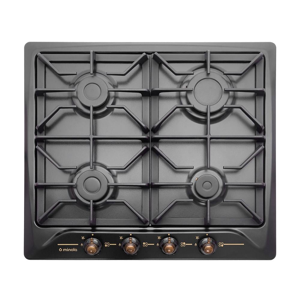 Варильна поверхня газова Minola MGM 614244 BL на металі Vintage Rustic