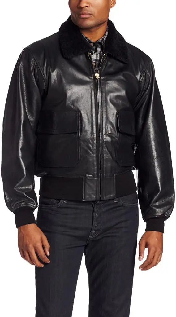 Куртка Alpha Industries G-1 Leather Jacket 2XL Black (MLG21210P1B2XL) - фото 7