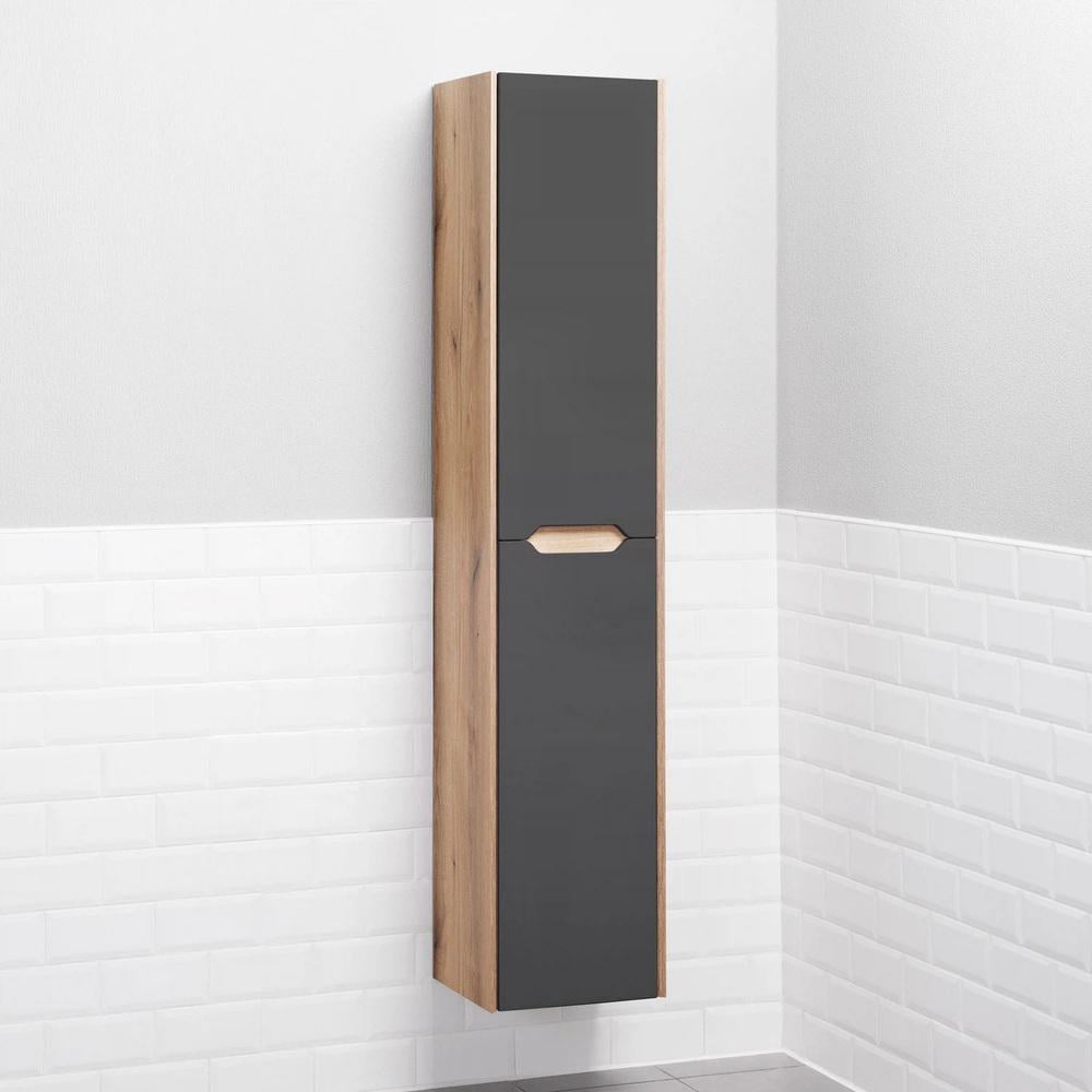 Пенал подвесной MVK Vostok Mirri 30 эмаль правый 300х300х1700 мм Графит матовый (mrp130gh) - фото 3 Пенал подвесной MVK Vostok Mirri 30 эмаль правый 300х300х1700 мм Графит матовый (mrp130gh) - фото 3