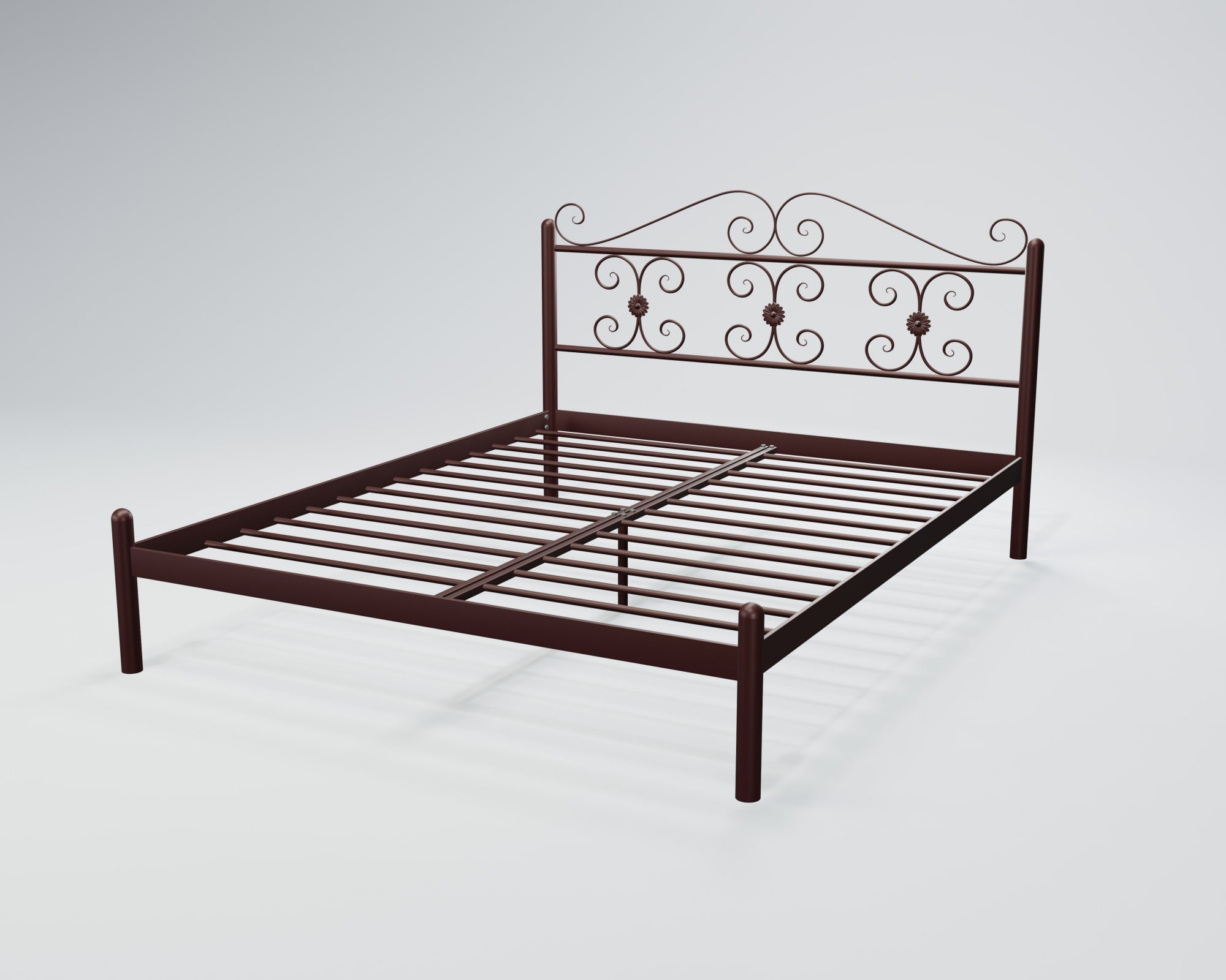 Кровать двуспальная BNB BegoniyaDesign 120х190 см Бордовый (r2_ten_0177)