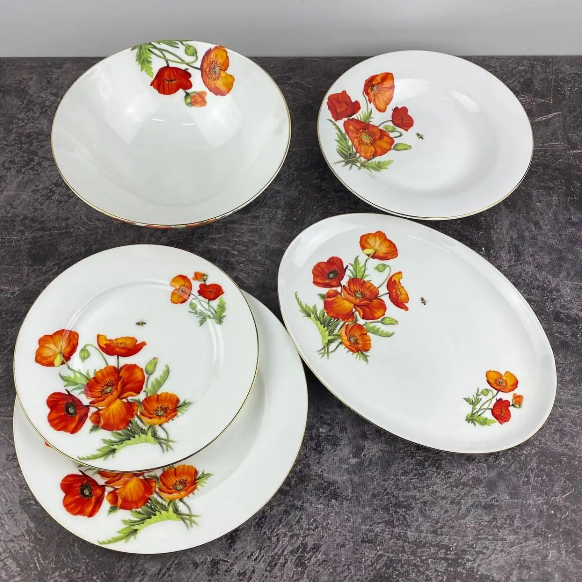 Сервиз столовый Rosentall Маки CT-933-20 20 пр. (8-6-3981643)