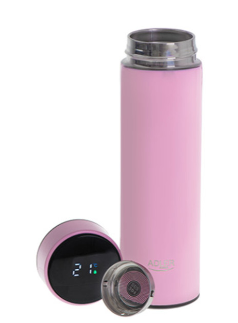 Термос Adler Led AD-4506bk 473 мл Рожевий (8-6-4945535)