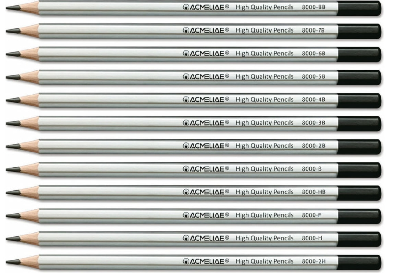 Набір чорнографітних олівців Acmeliae 12 шт. 2H-8В - фото 8 Набір чорнографітних олівців Acmeliae 12 шт. 2H-8В - фото 8