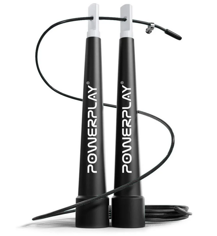 Скакалка скоростная PowerPlay 4202 Ultra Speed Rope 2,9 м Черный (A-011764)