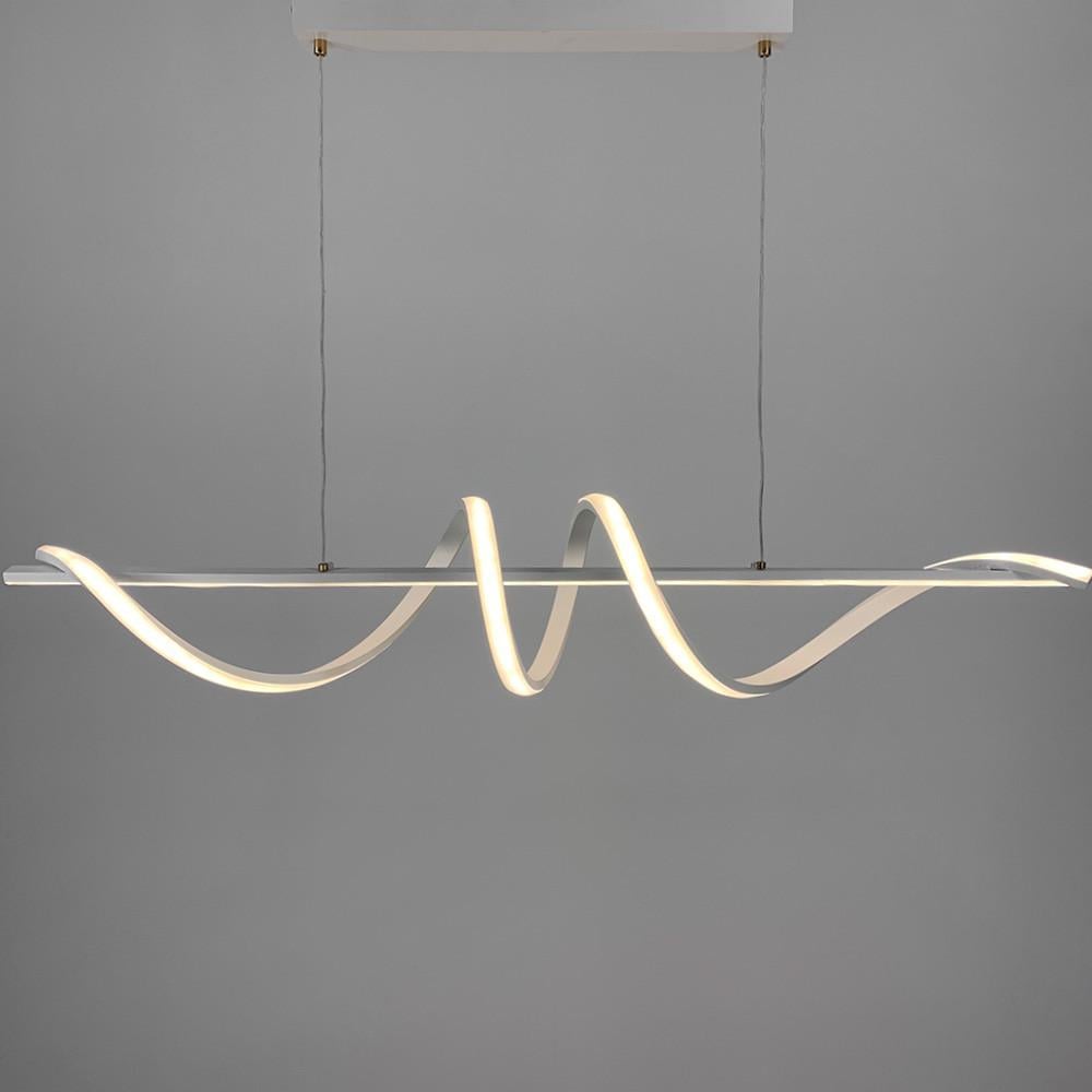 Люстра видовжена Wave 120 см Білий (K 23 WT) - фото 5 Люстра видовжена Wave 120 см Білий (K 23 WT) - фото 5