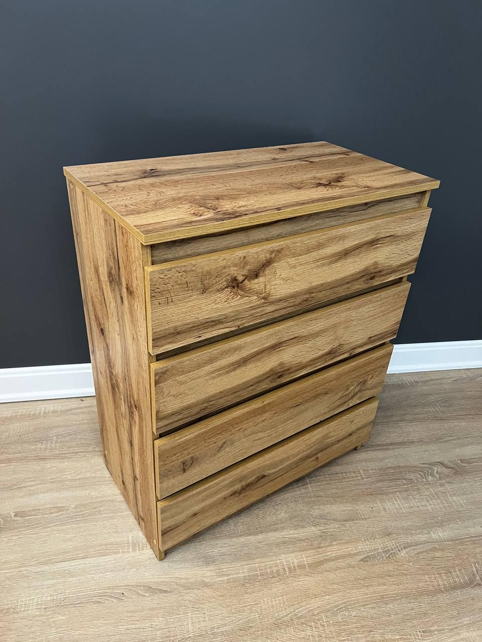 Комод Кватро 4 шухляди 700х860х380 мм Дуб аппалачі - фото 3 Комод Кватро 4 шухляди 700х860х380 мм Дуб аппалачі - фото 3