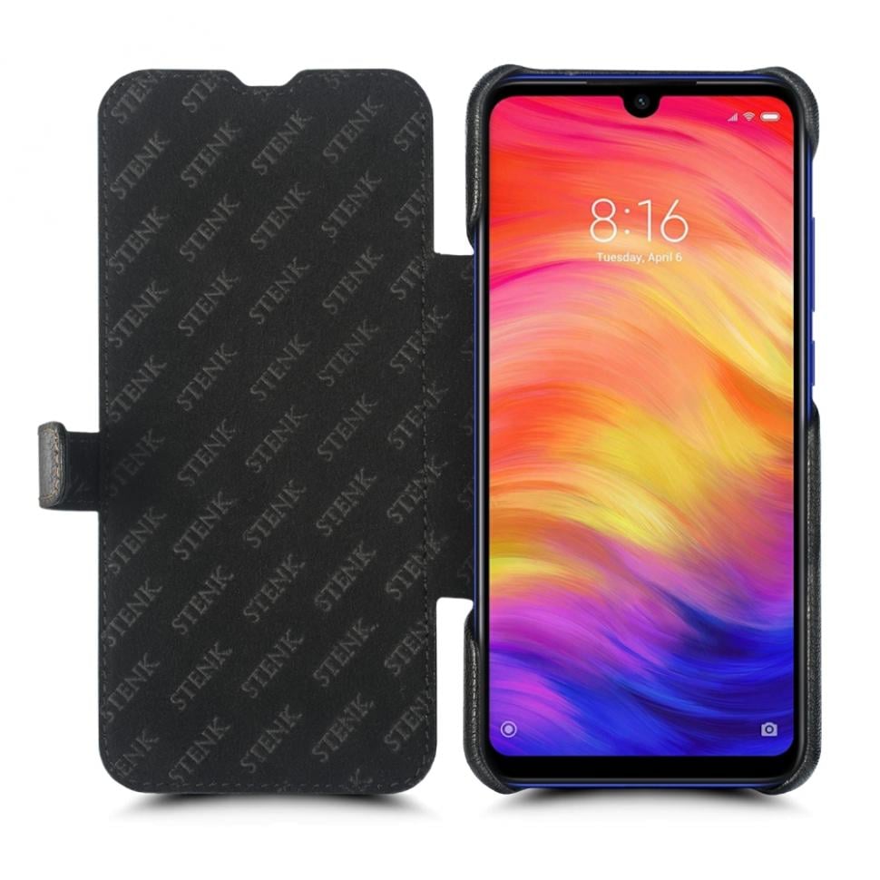 Чехол книжка Stenk Premium для Xiaomi Redmi Note 7 Черный (63195)