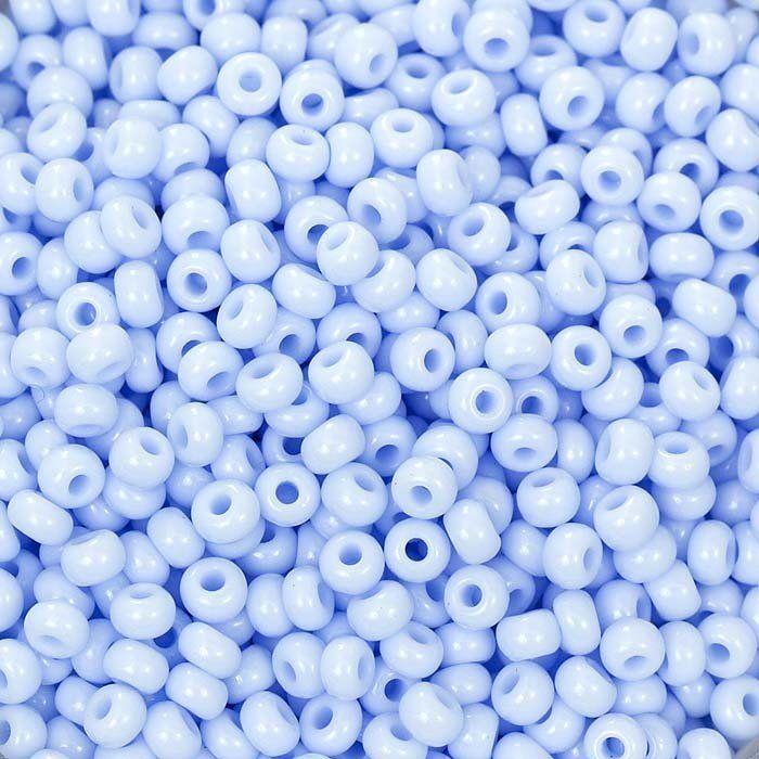 Бисер №10 Чехия прокрашенный глазированный Васильковый (33000) Бисер №10 Чехия прокрашенный глазированный Васильковый (33000)