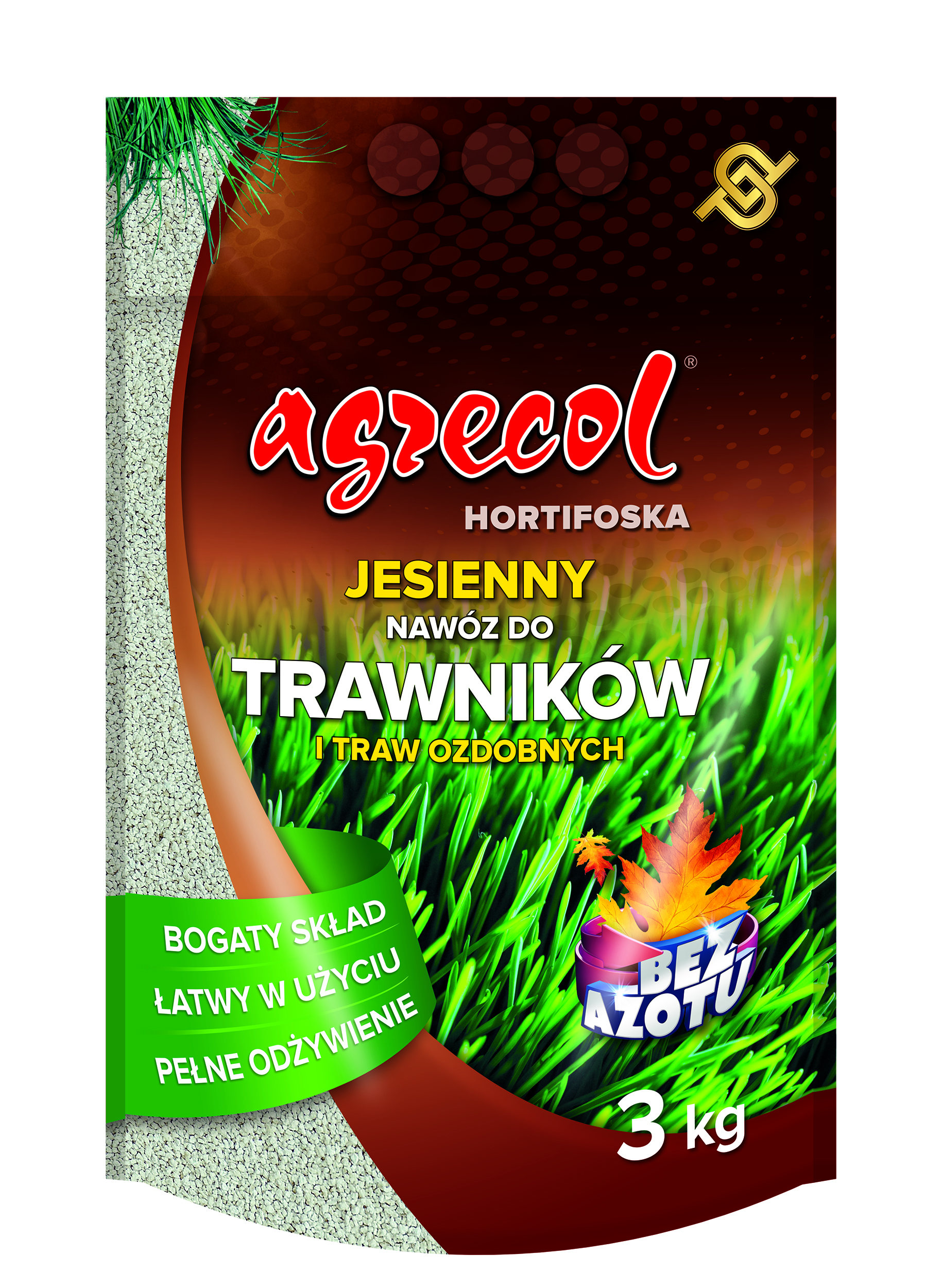 Добриво для газонів осіннє Agrecol Hortifoska 3 кг (5445)