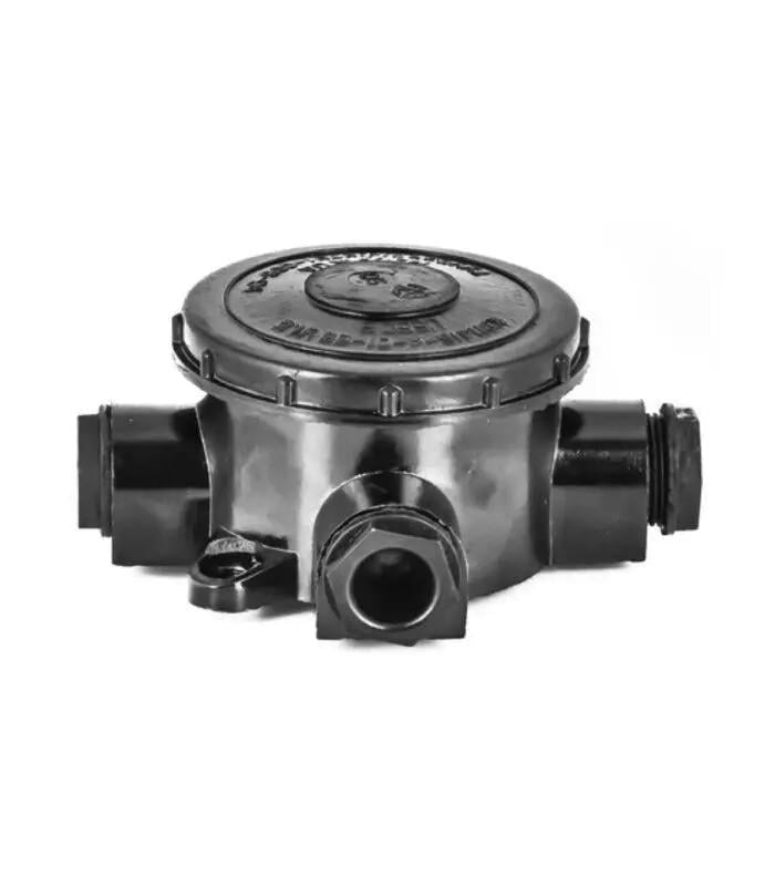 Розподільча коробка карболітова КОР-73 РЕЗ 3-х ріжкова d 100 IP65 (28680866)