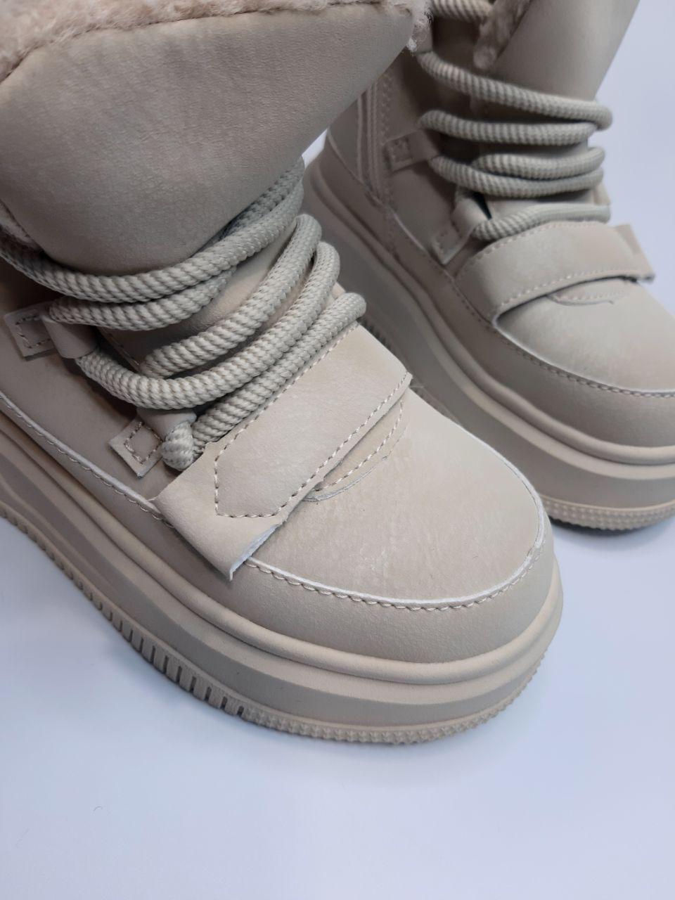 Ботинки детские зимние Clibee для девочки р. 30 19,8 см Бежевый (597-4 beige) - фото 3 Ботинки детские зимние Clibee для девочки р. 30 19,8 см Бежевый (597-4 beige) - фото 3