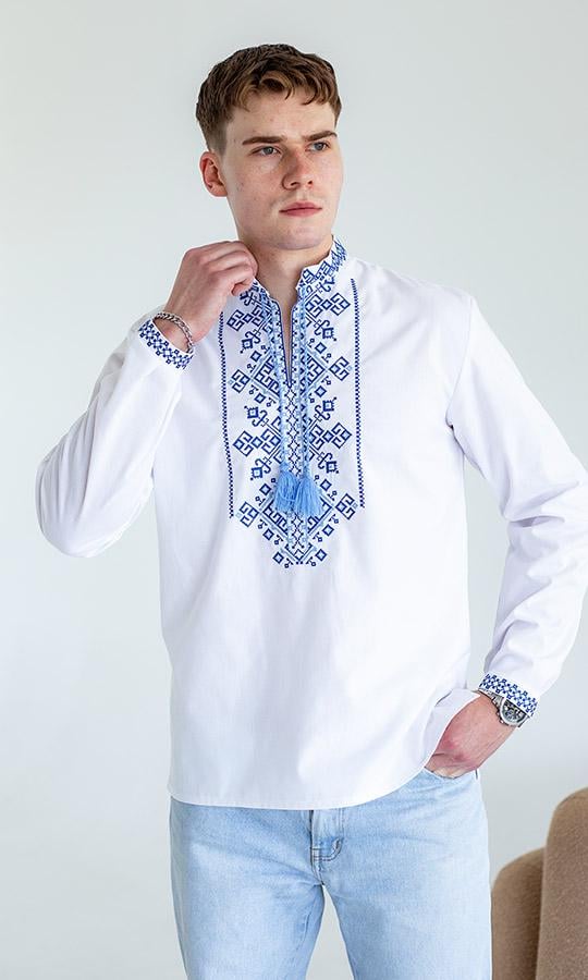 Вишиванка чоловіча Вишиваночка р. 62 Білий (3176-3)