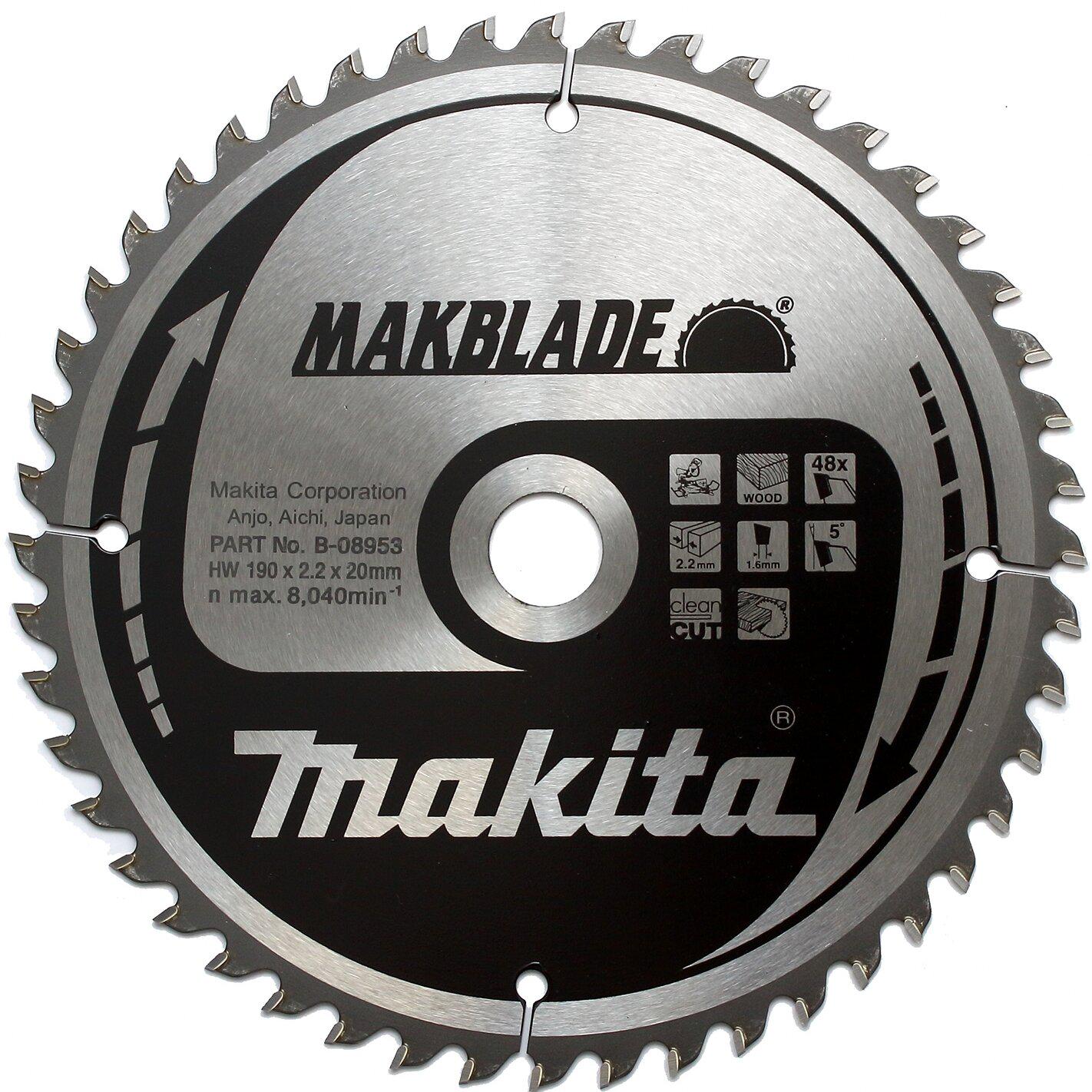Диск пильный по дереву Makita Makblade 190х20 мм 48T