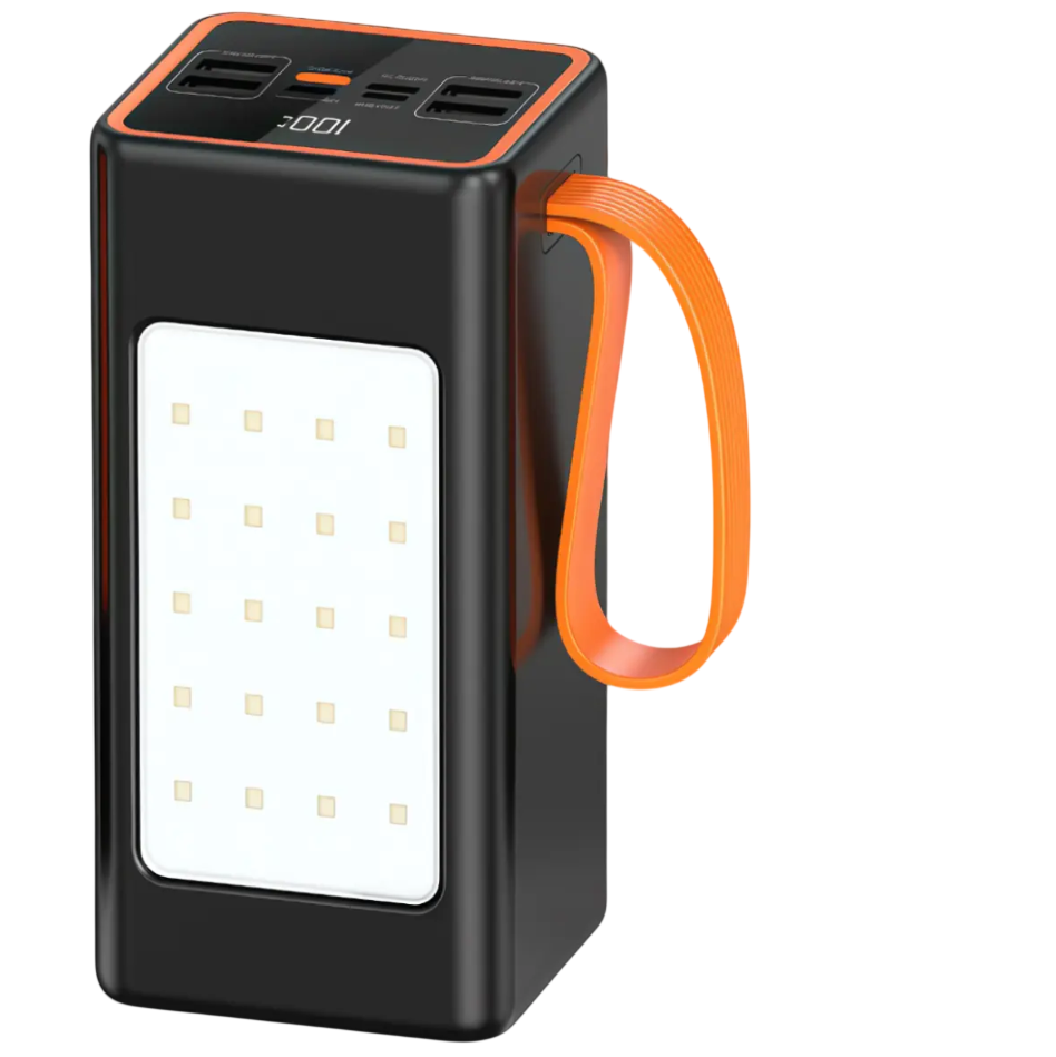 Повербанк зарядкой Hoco JA88A 100000 mAh с LED-фонарем и быстрой 22.5W (JA88A)