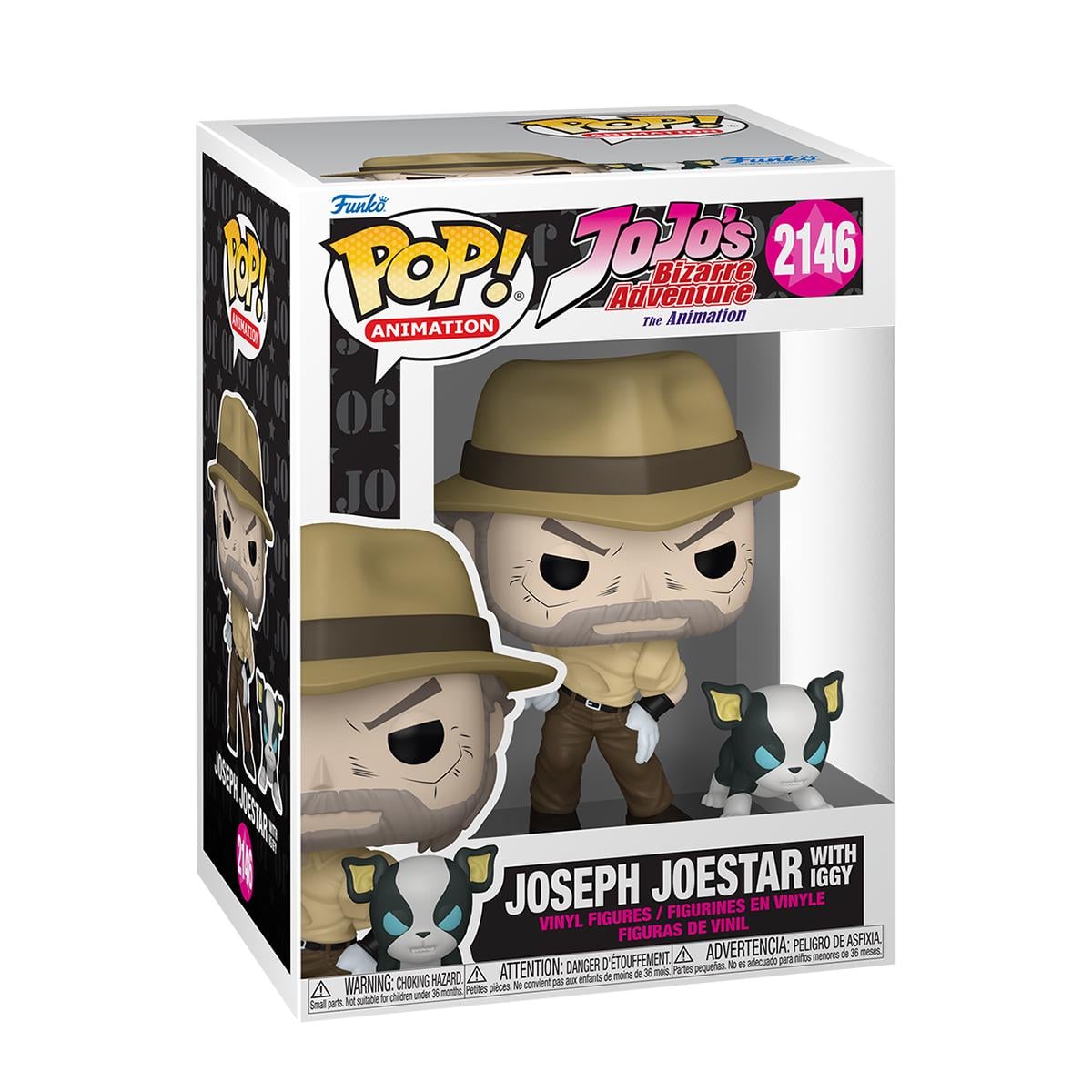Набор коллекционных фигурок Funko POP Джозеф и Игги JoJo Bizarre Adventure (1206472628)