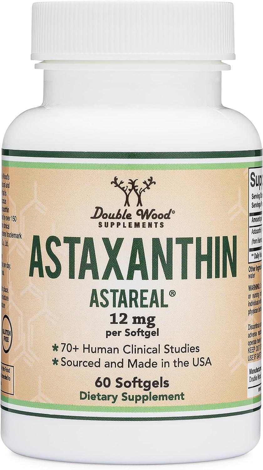 Аксантин Double Wood Supplements Astaxanthin 12 mg 60 softgels