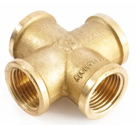 Крестовина с внутренней резьбой 1 латунь (27615310)