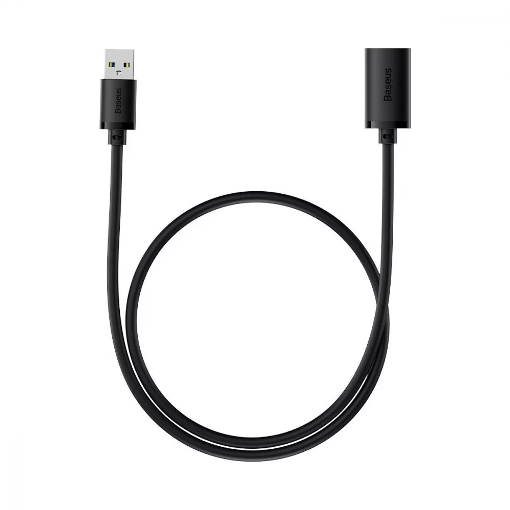 Кабель BASEUS B00631100111-00 AirJoy Series USB male to USB female 0,5 м Black (575137) - фото 5