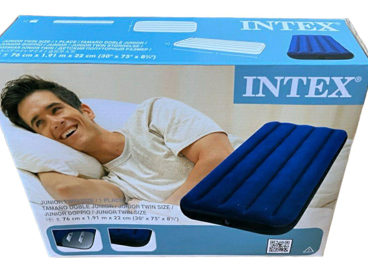 Надувной матрас Intex одноместный 76x191x22 см (1678667634). - фото 3 Надувной матрас Intex одноместный 76x191x22 см (1678667634). - фото 3