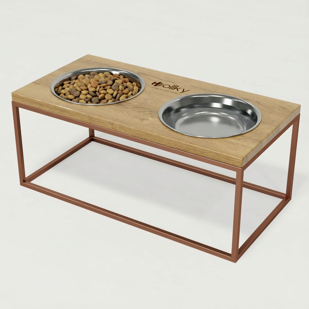 Миски на подставке для больших собак Hollky Base XL20 2х1,8 л (BXL20-522620-GLNT)