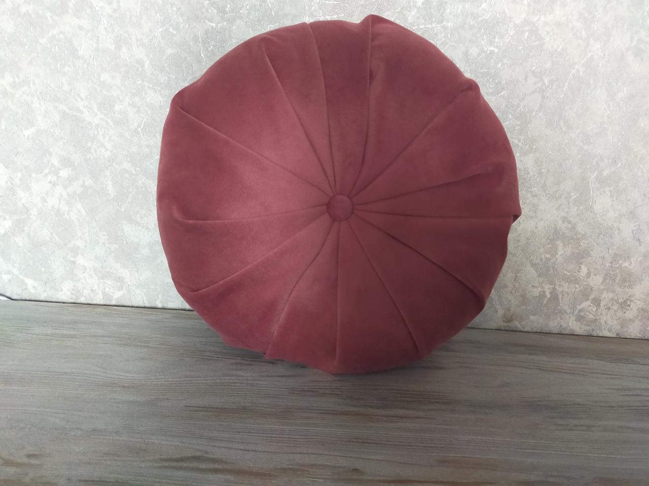 Декоративная подушка круглая с пуговицей d 30 см (2084333352) Декоративная подушка круглая с пуговицей d 30 см (2084333352)