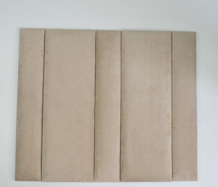 Стеновая панель самоклеящаяся мягкая Soft Pan велюр 30х90х3,7 см матовый Бежевый (309004)