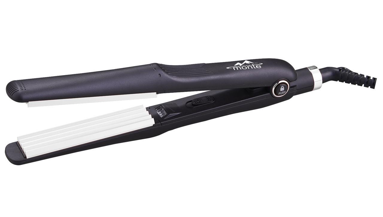 Щипцы-гофре для волос Monte 40 Вт Черно-белый (290ab4d4)