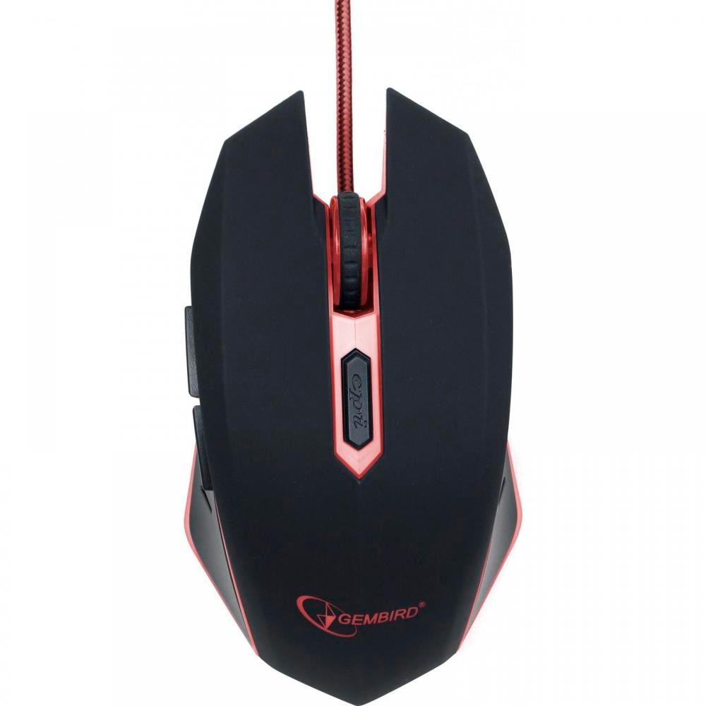 Мышь Gembird MUSG-001-R USB Red (34663)