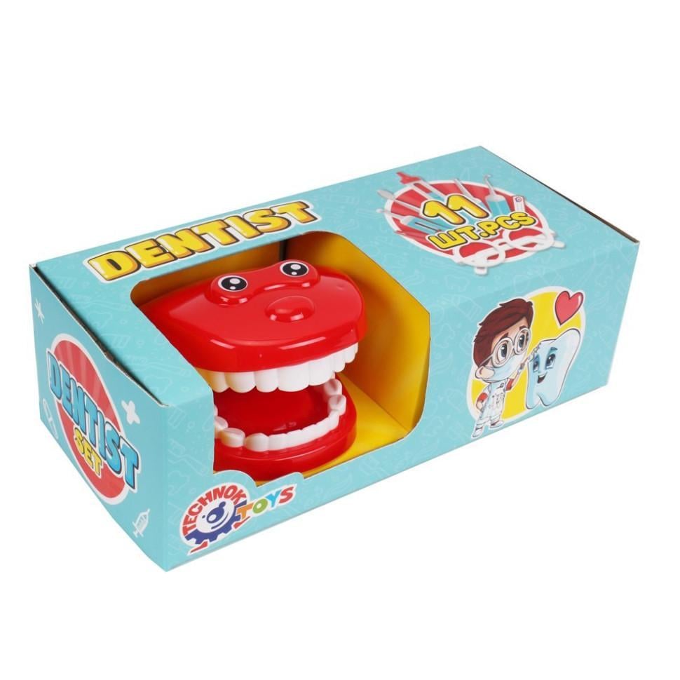 Набір стоматолога ТехноК Іграшка Набір стоматолога ТехноК 11 пр. Різнокольоровий (IG-173-N-115)