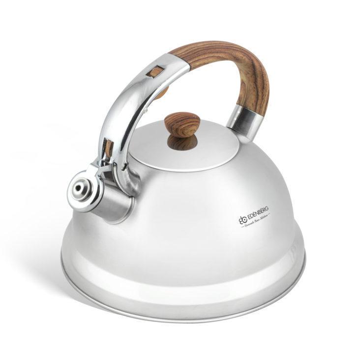 Чайник зі свистком для індукційної плити Edenberg EB-2446 3л з нержавіючої сталі Коричневий (2530556648) - фото 6