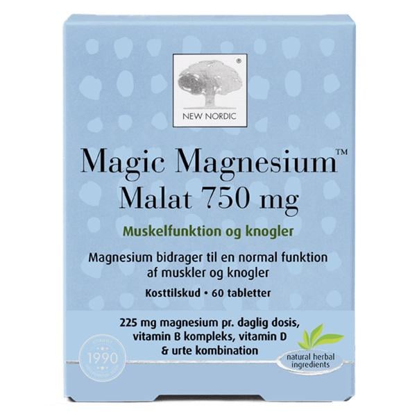 Микроэлемент магний New Nordic Magic Magnesium Malat 750 мг 60 табл. (000022239)