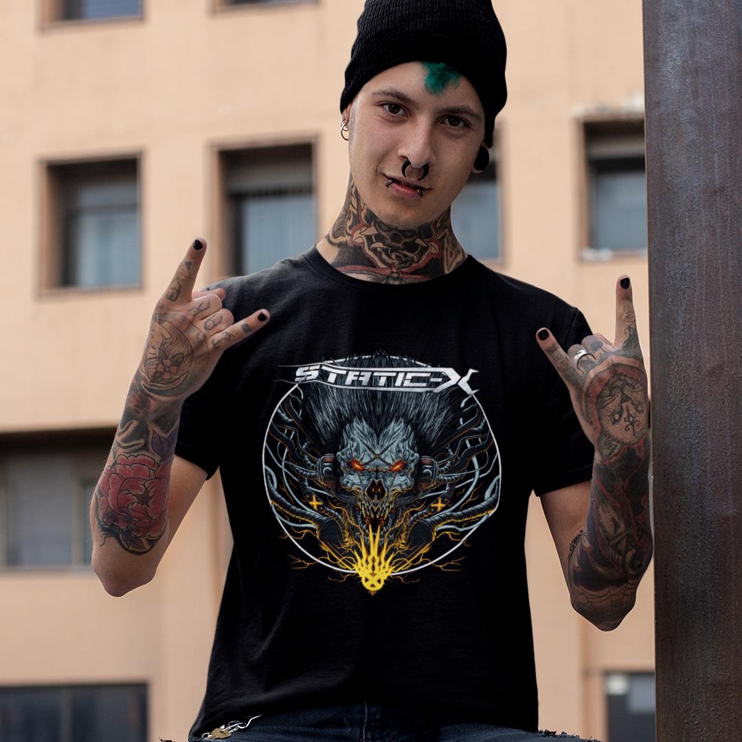 Футболка унисекс Static X Mask 2XL Черный (0000009456)