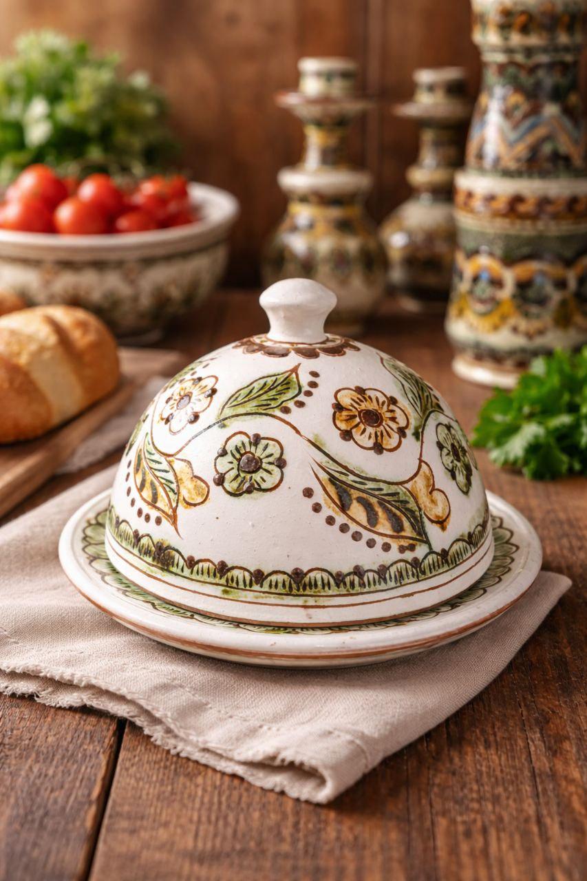 Масленка кухонная Косовская керамика 12х18 см (КК 01-91)