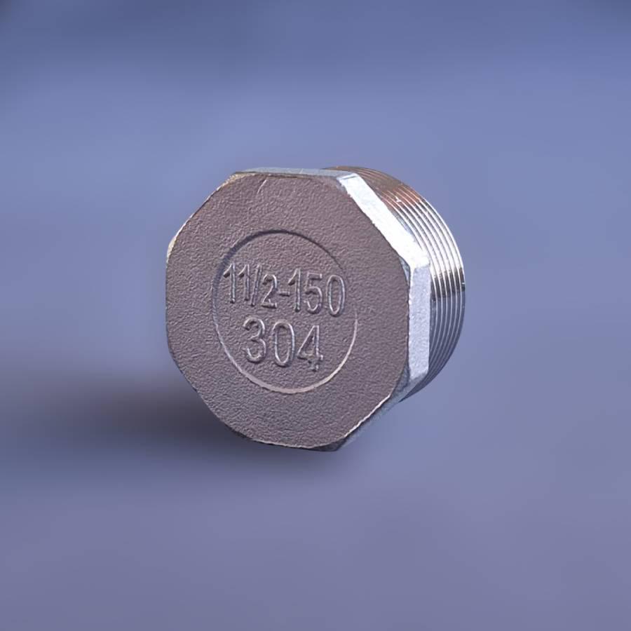 Заглушка різьбова восьмигранна DN40 BSPP н/ж сталь AISI304 Class-150 зовнішня різьба 1-1/2" (29203071) - фото 5 Заглушка різьбова восьмигранна DN40 BSPP н/ж сталь AISI304 Class-150 зовнішня різьба 1-1/2" (29203071) - фото 5