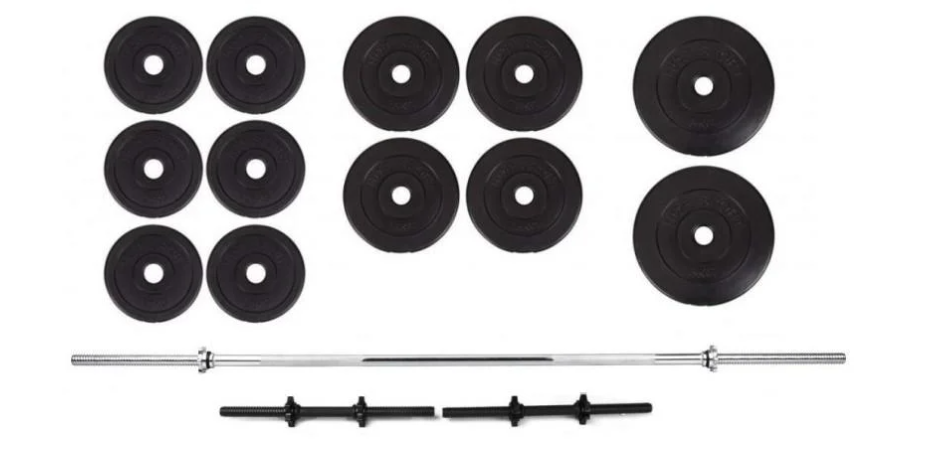 Штанга с прямым грифом/гантели композитные разборные WCG 40 кг