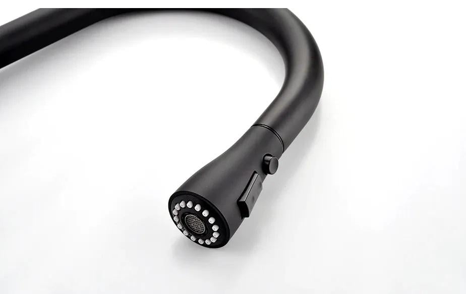 Змішувач для кухні WanFan сенсорний з висувним виливом кухонний Чорний - фото 4 Змішувач для кухні WanFan сенсорний з висувним виливом кухонний Чорний - фото 4