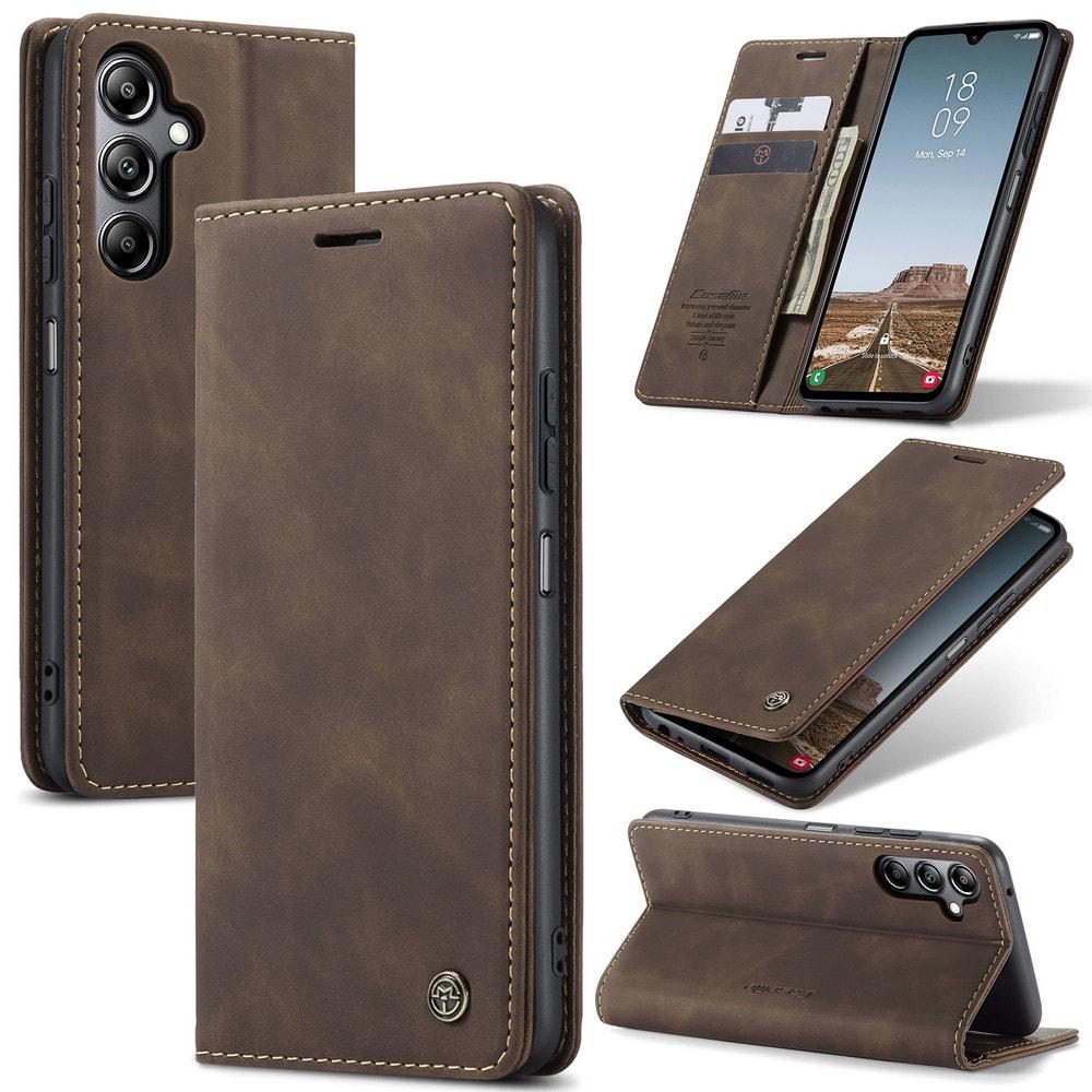 Чехол книжка с магнитом Samsung Galaxy A05s A057 CaseMe Dark Brown (35390-05)
