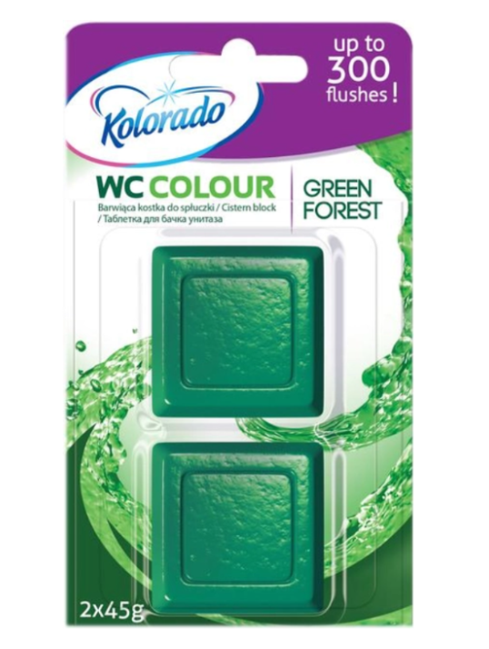 Кубики в бачок для туалету Kolorado Green Forest 50 г 2 шт. (5902506004405)