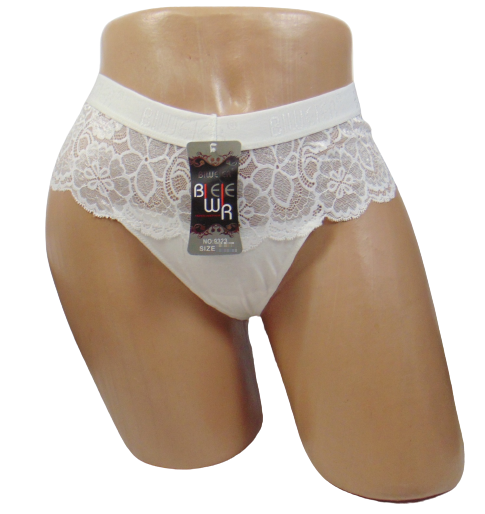 Женские трусики бразилиана Biweier 9323 4XL Молочный (1685928281)
