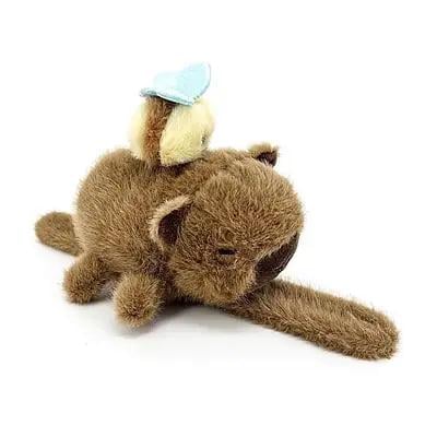 Мягкая игрушка-браслет Капибара с пчелкой 13 см (31369897)