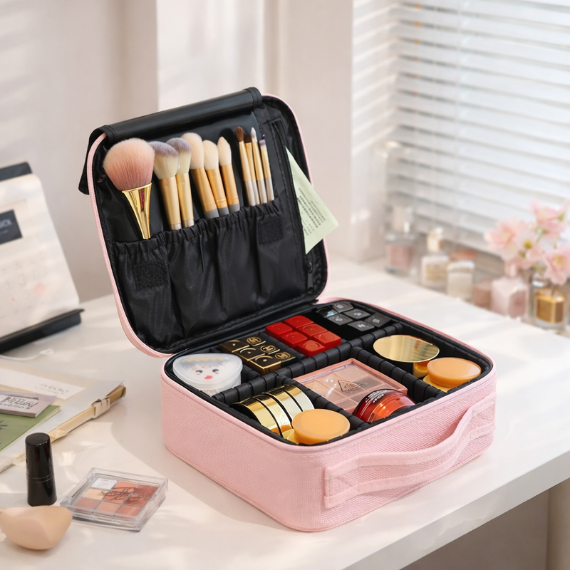 Органайзер для косметики 26x23x10 см Розовый (OKR1-1)