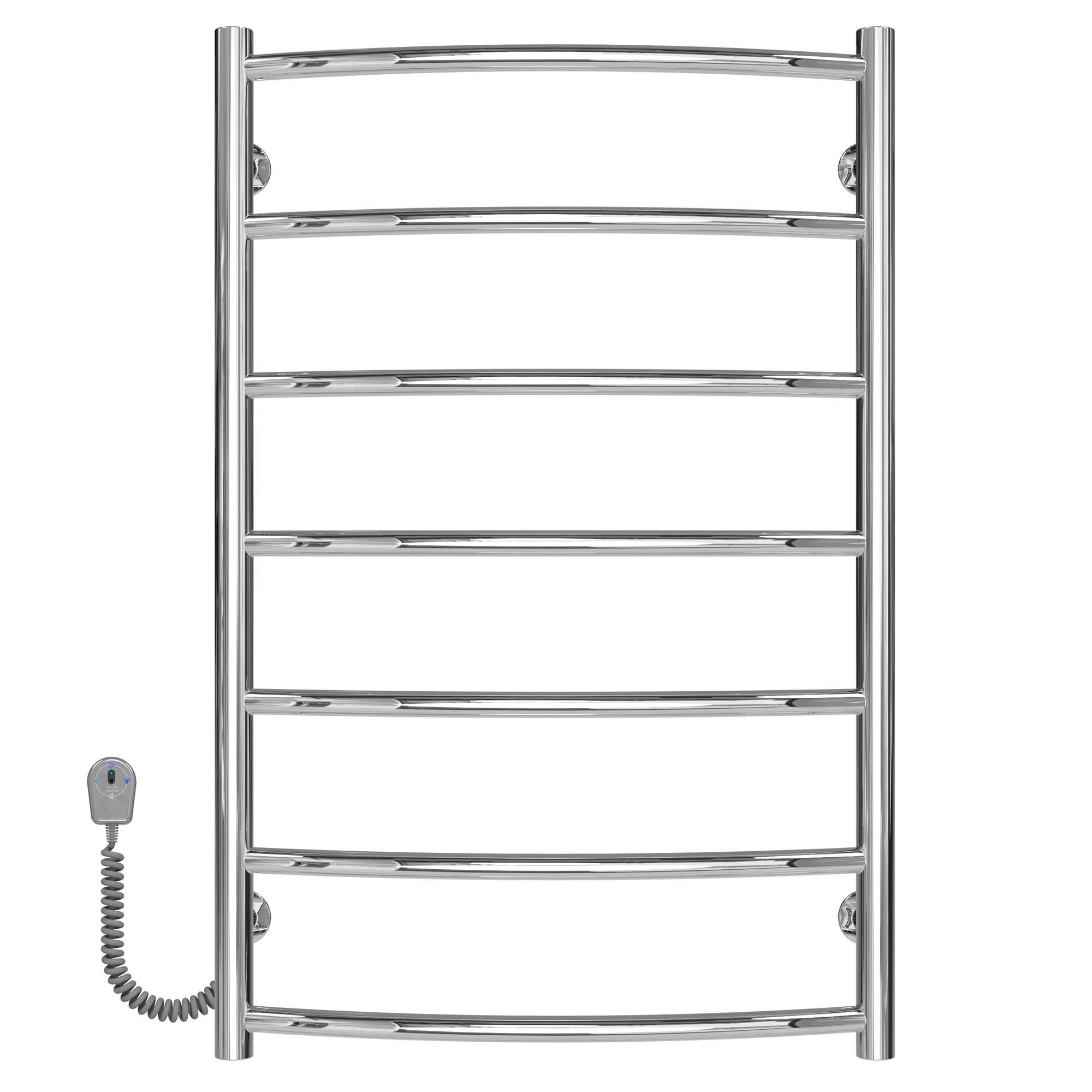 Полотенцесушитель электрический Deffi Классик П7 EF16 левое подключение нержавеющая сталь 500х800 мм Хром (C.DK.80.50.7.E.C.L.5)