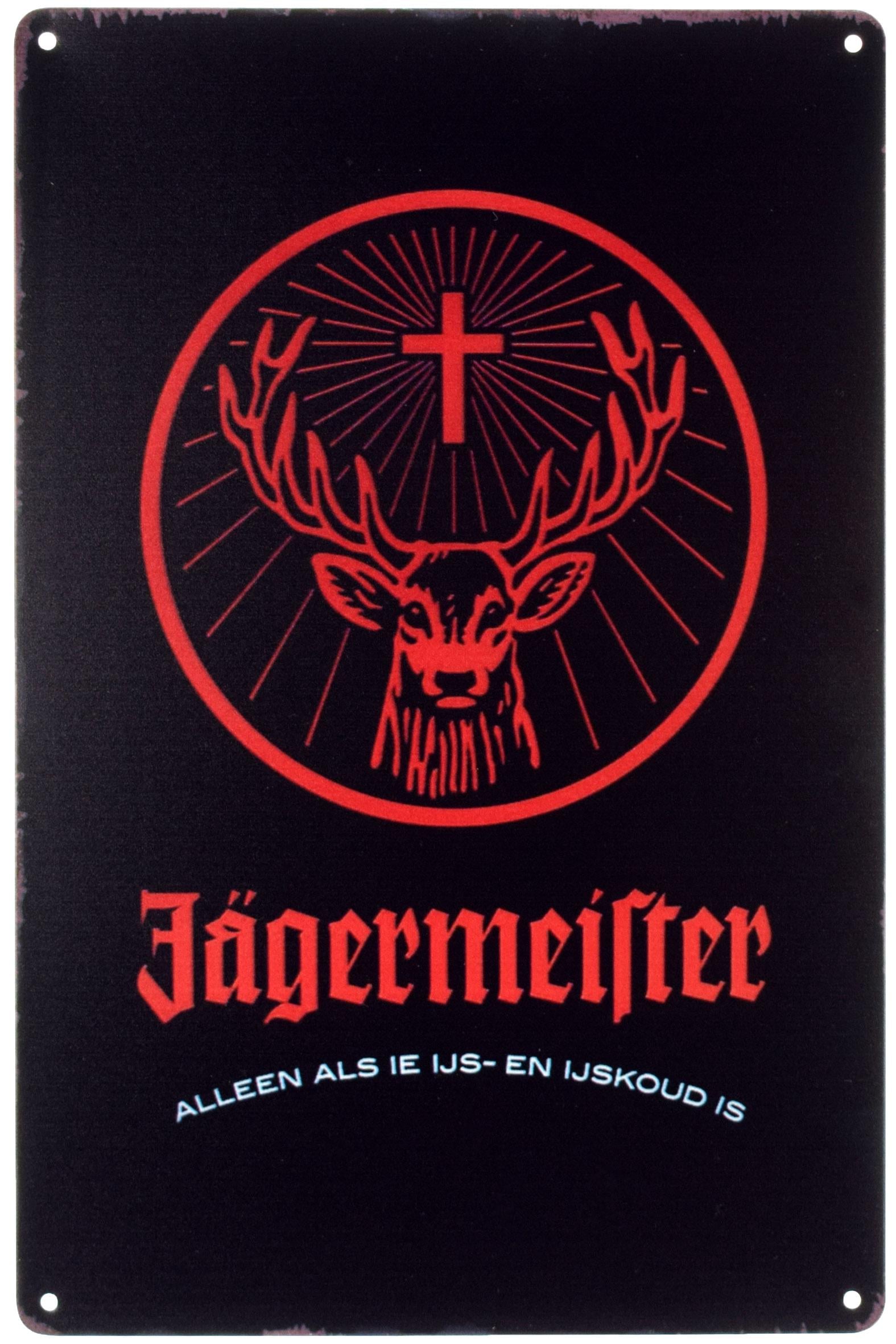 Табличка металева Єгермейстер Тільки Якщо Крижаний/Jagermeister Alleen Als Ie Ijs-En Ijskoud Is 20x30 см Табличка металева Єгермейстер Тільки Якщо Крижаний/Jagermeister Alleen Als Ie Ijs-En Ijskoud Is 20x30 см