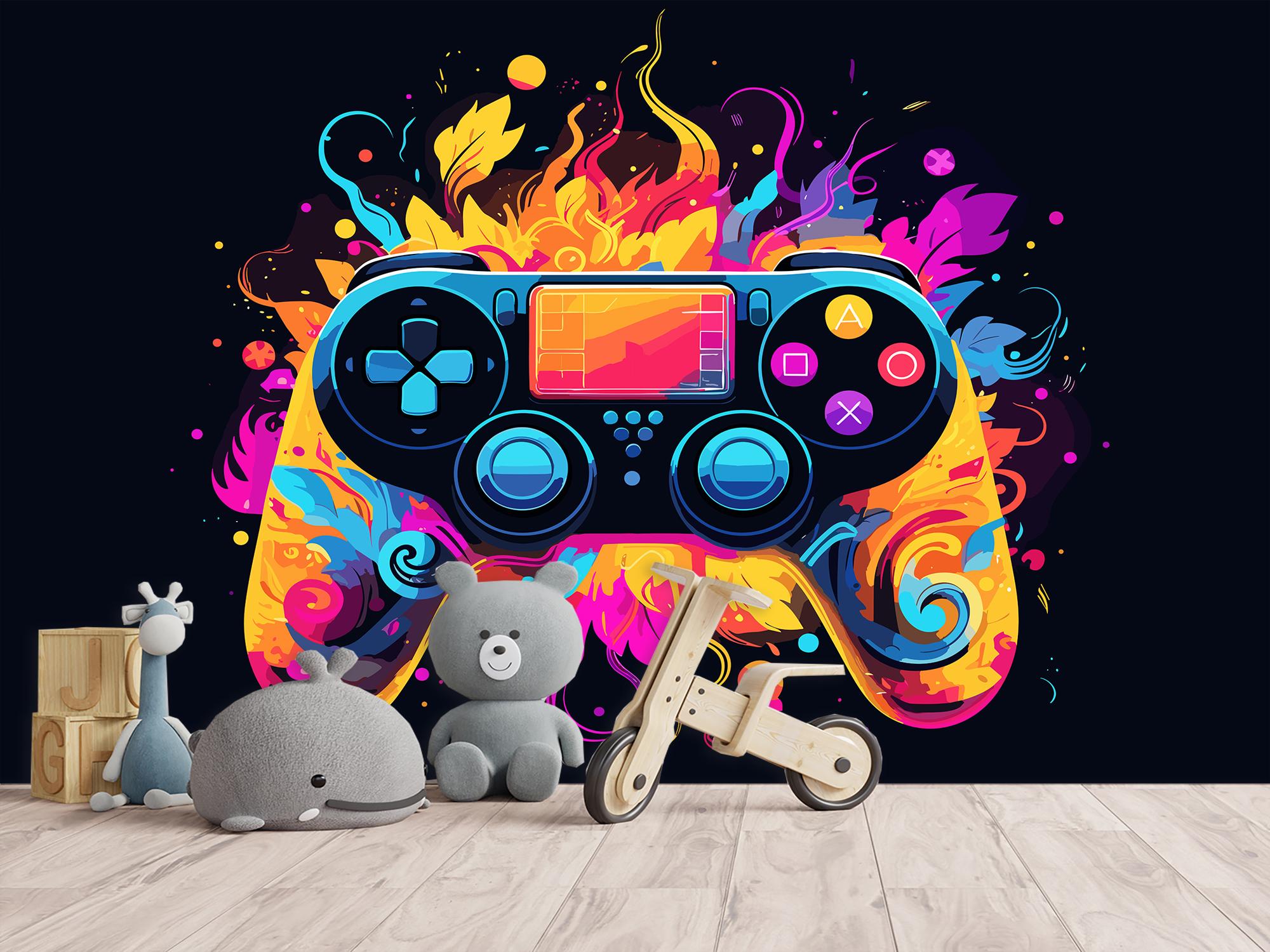 Фотообои флизелиновые Цветной геймпад 245х368 см (SPF-075/7)