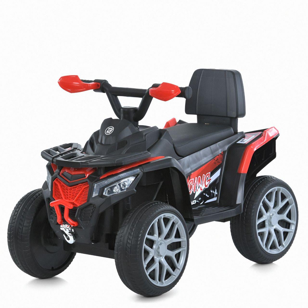 Дитячий електричний квадроцикл Bambi Racer M 6125EBLR-3 до 3 км/год 6V/800mA екошкіра Червоний (26137674)
