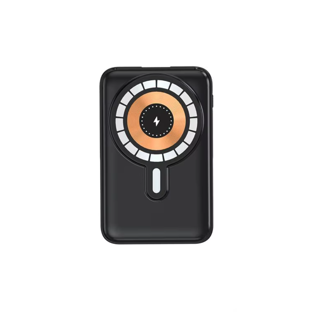 Павербанк беспроводной магнитный Type-C/Lightning/micro USB/USB 10000 mAh 22,5 Вт Black (Powerbank_4_Black)