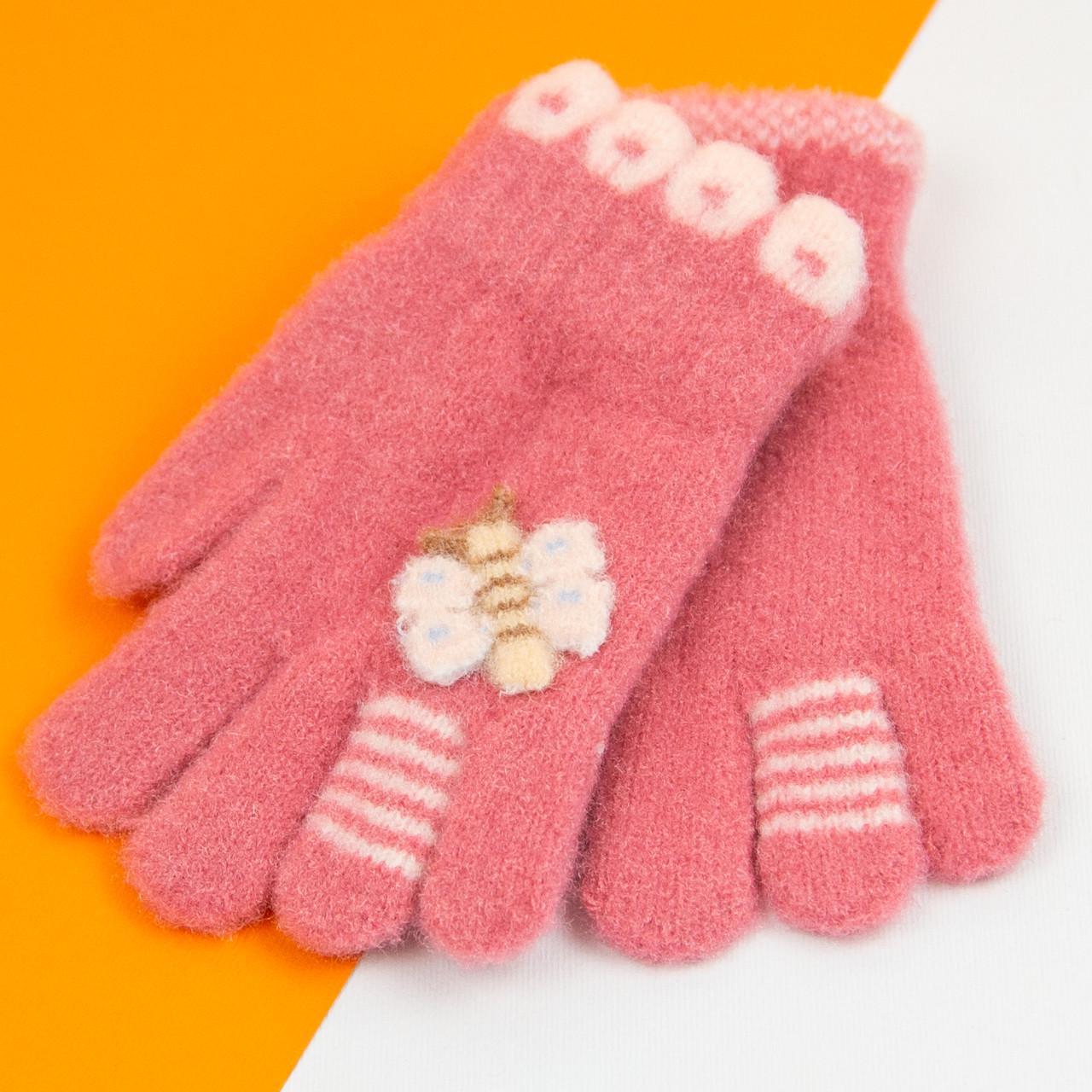 Перчатки для девочек на 2-4 года 21-25-26 Розовый (DR010046)