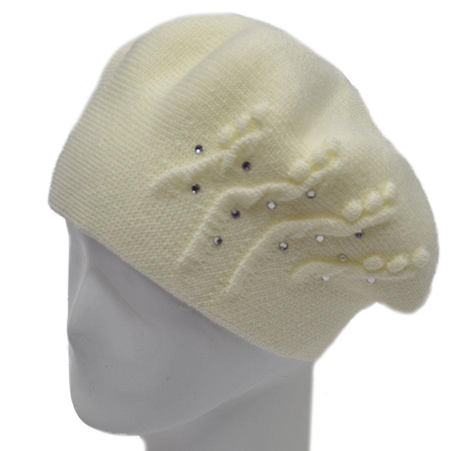 Берет шерстяной Lirus Beep Молочный (70202)