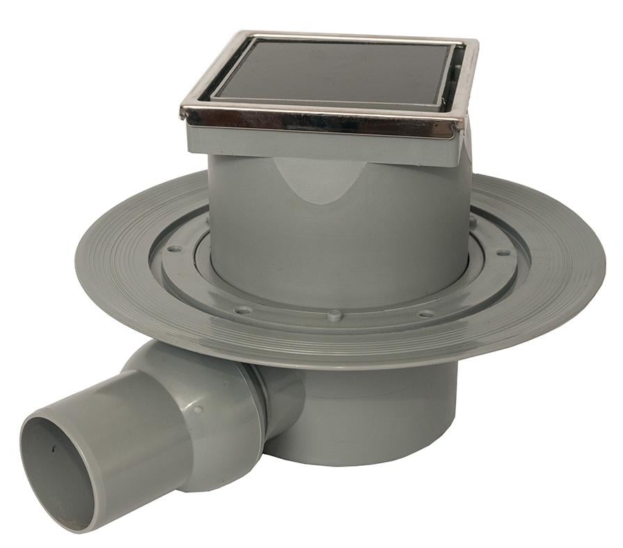 Трап для душа Pestan Confluo Dry-1 Black 13000101 10х10 горизонтальный сухой (4929)