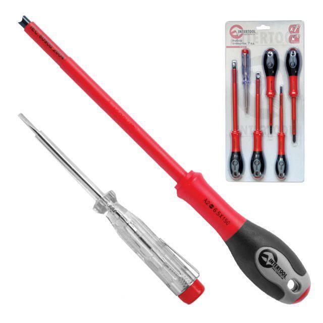 Набір викруток 6 одиниць 1000 В Intertool (VT-2107)